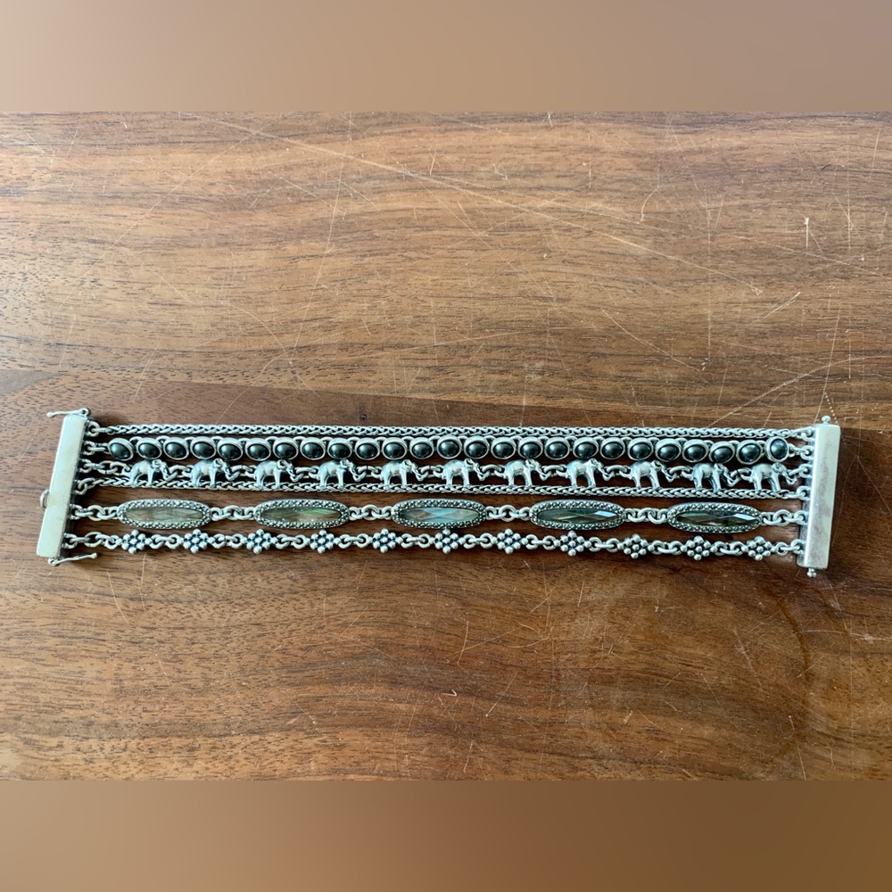 Lucky Brand elephant chains magnetic bracelet